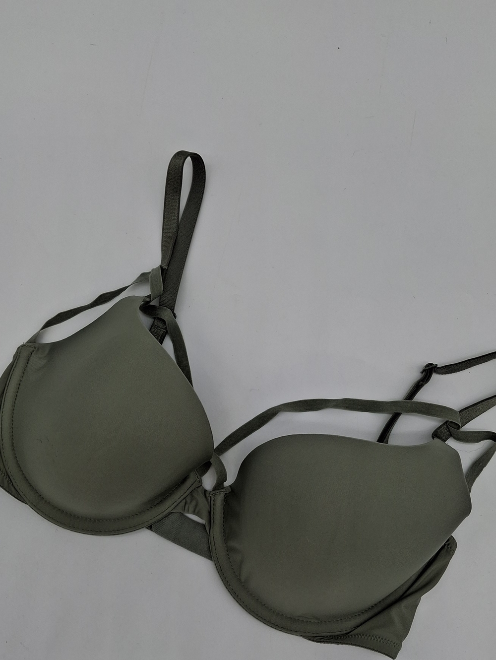 Vicroria's Secret Strappy Lined Demi Bra Olive Green 32D